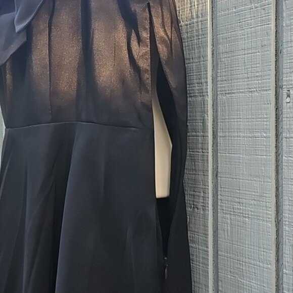 A New Day Women's Size 12 Bow Midi Dress with Pockets Black New - Picture 6 of 15